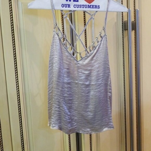 NWT Free People cream haze back detail top women's size Small - Picture 2 of 3